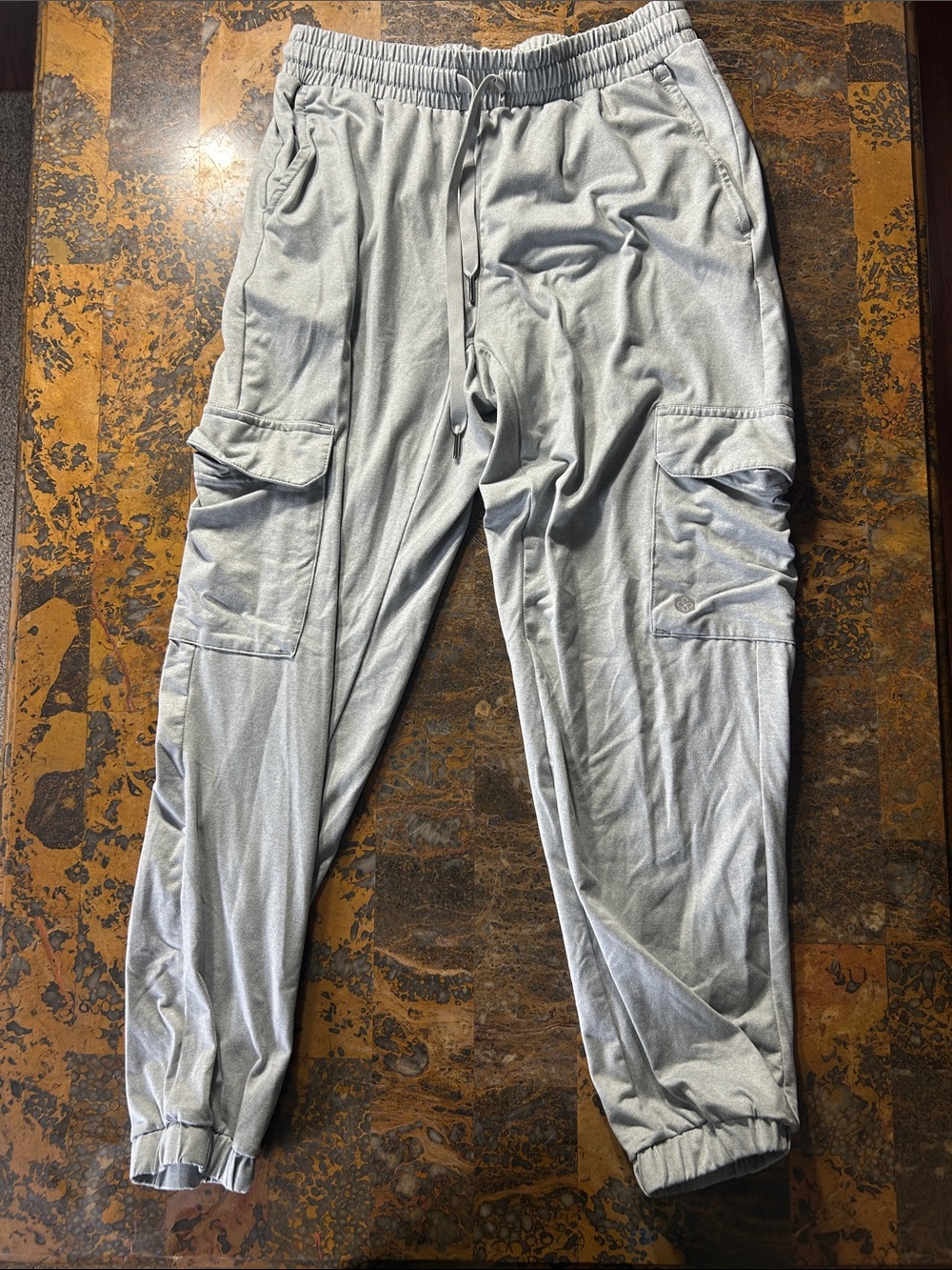Light Gray Cargo Jogger Pants